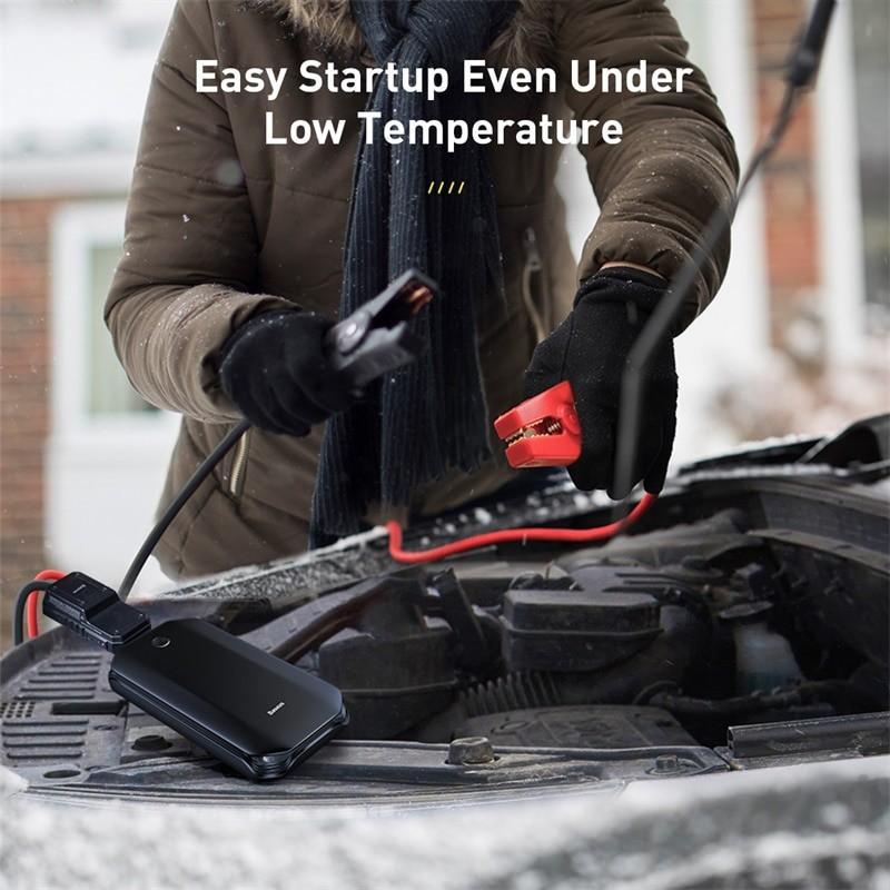 Bộ kích nguồn dùng cho xe ô tô Baseus Super Energy Car Jump Starter(8000mAh, 5V/2.4A Power Bank, Car Battery Booster12V)