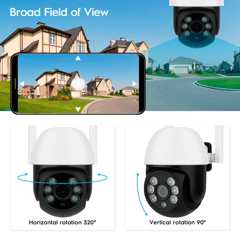 Camera WiFi không dây Camera tại nhà trong nhà và ngoài trời không thấm nước Máy ảnh giám sát PTZ Máy ảnh giám sát bảo mật