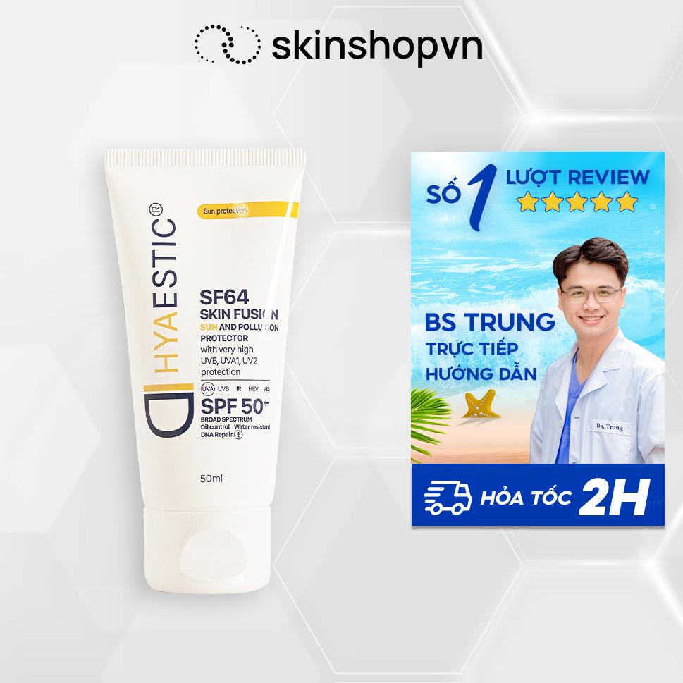 Kem chống nắng bảo vệ tối đa Skin Fusion Hyaestic SF64 Sun And Pollution Protector SPF50+