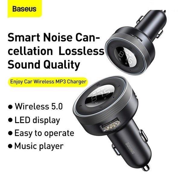 Baseus -BaseusMall VN Tẩu sạc hỗ trợ phát nhạc qua bluetooth Enjoy Car Wireless MP3 Charger (Hàng chính hãng)