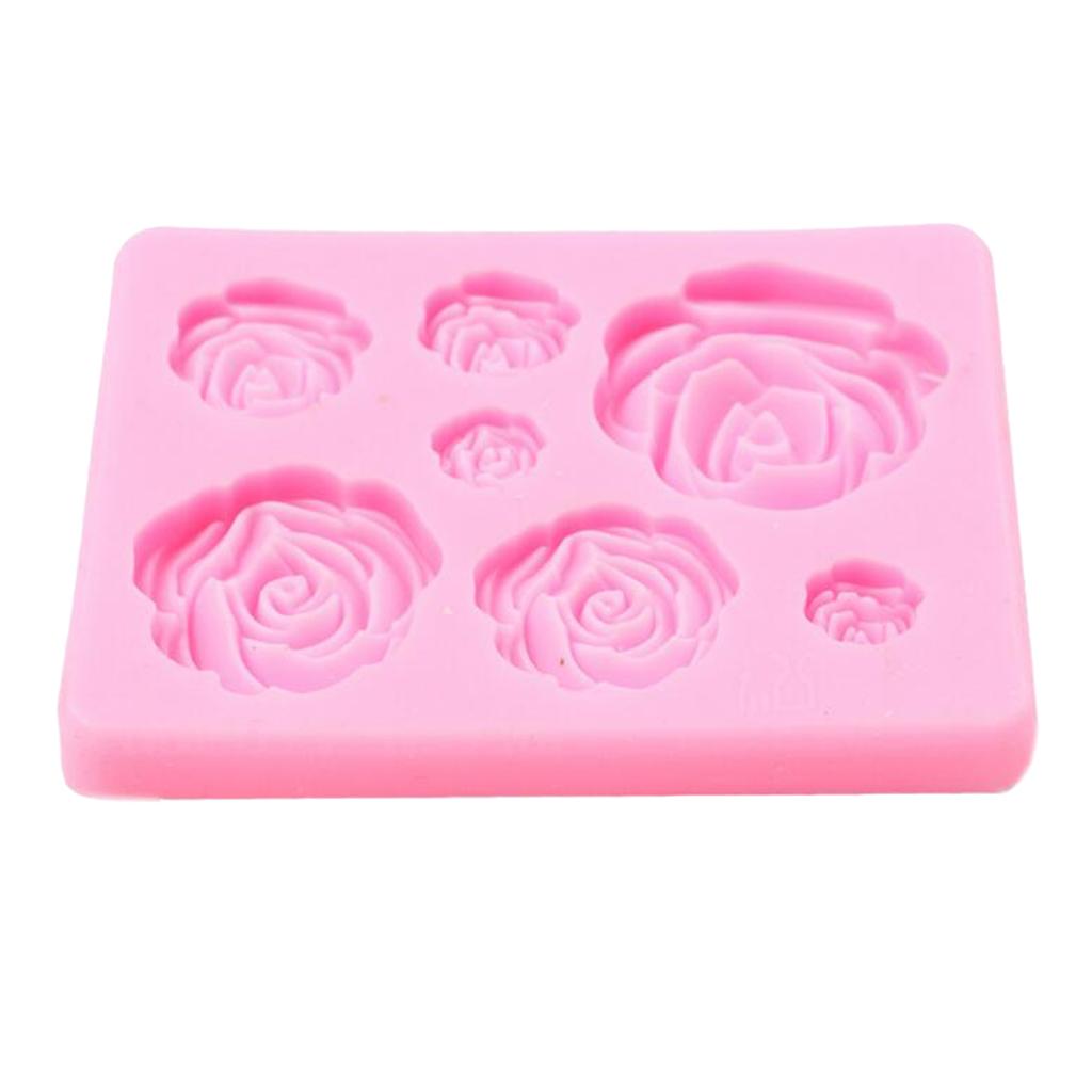 Rose Flower Silicone Mold Mould Sugar Craft Fondant Cake Decorating Baking