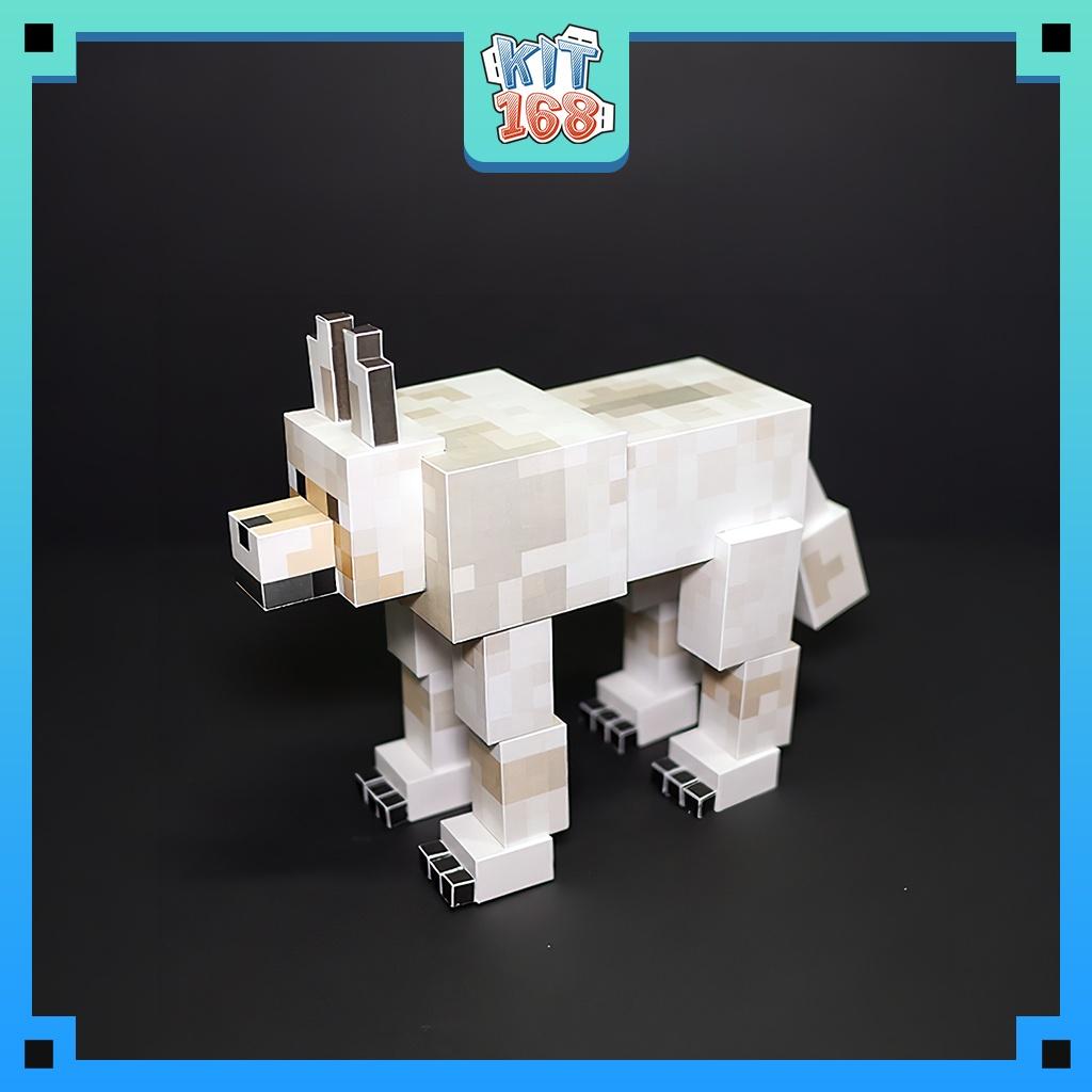 Mô hình giấy Mutant Wolves - Minecraft