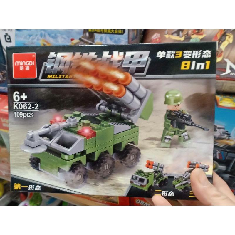 Đồ Chơi Lego Xếp Hình Quân Sự Xe Tăng - Xe Tải - Chiến Hạm - Bộ Lính Oxford K062