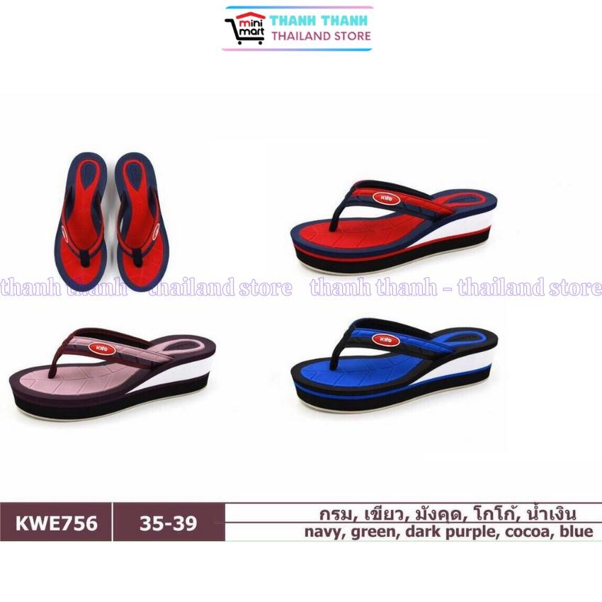 Dép xỏ ngón nữ Thái Lan Kito KWE 756 , đế cao 5cm, siêu nhẹ, siêu bền