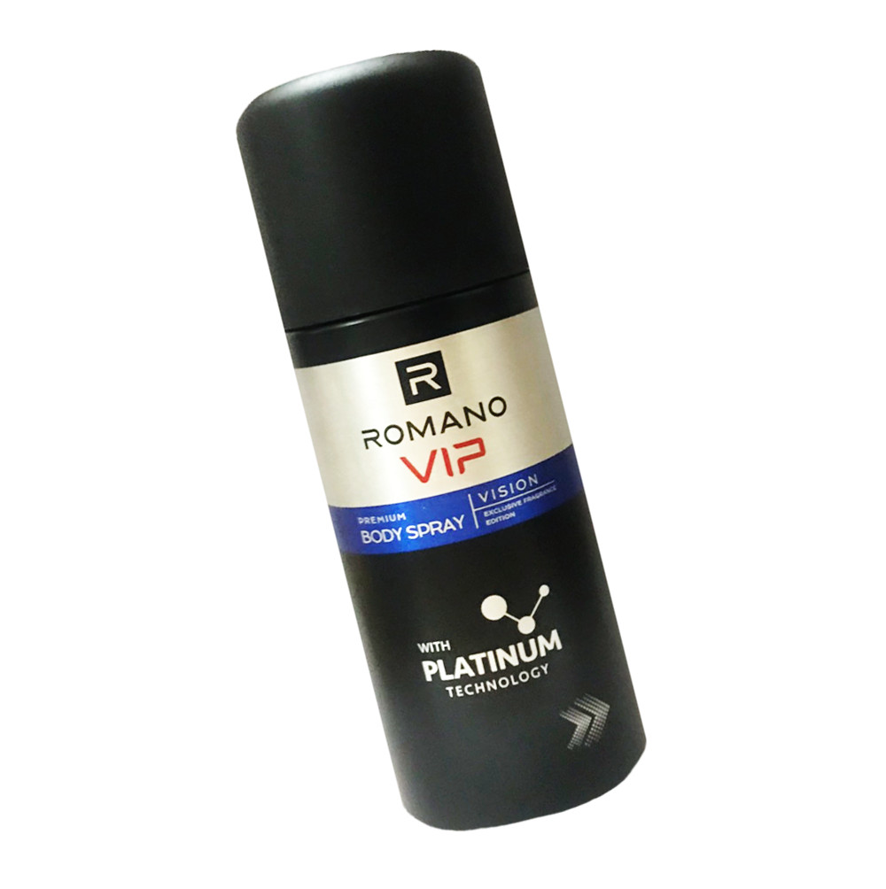 Bộ 2 Chai Xịt Ngăn Mùi Nước Hoa Cao Cấp ROMANO  VIP PLATIMUM 150ml/chai