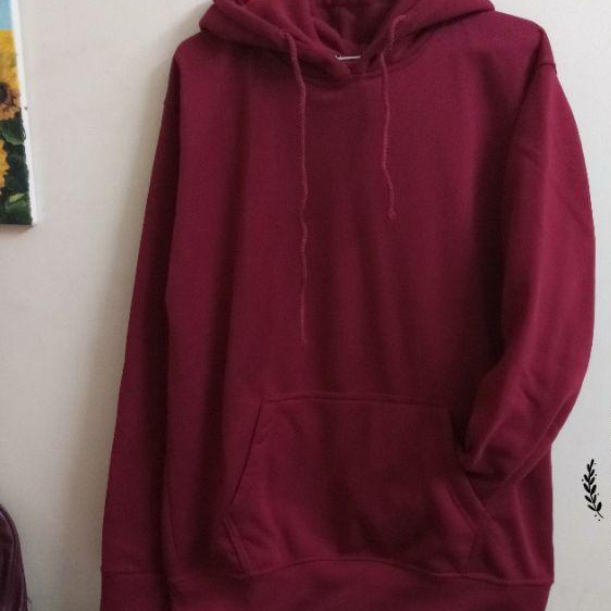 Áo hoodie nỉ đỏ đô Deep Red hoodie unisex