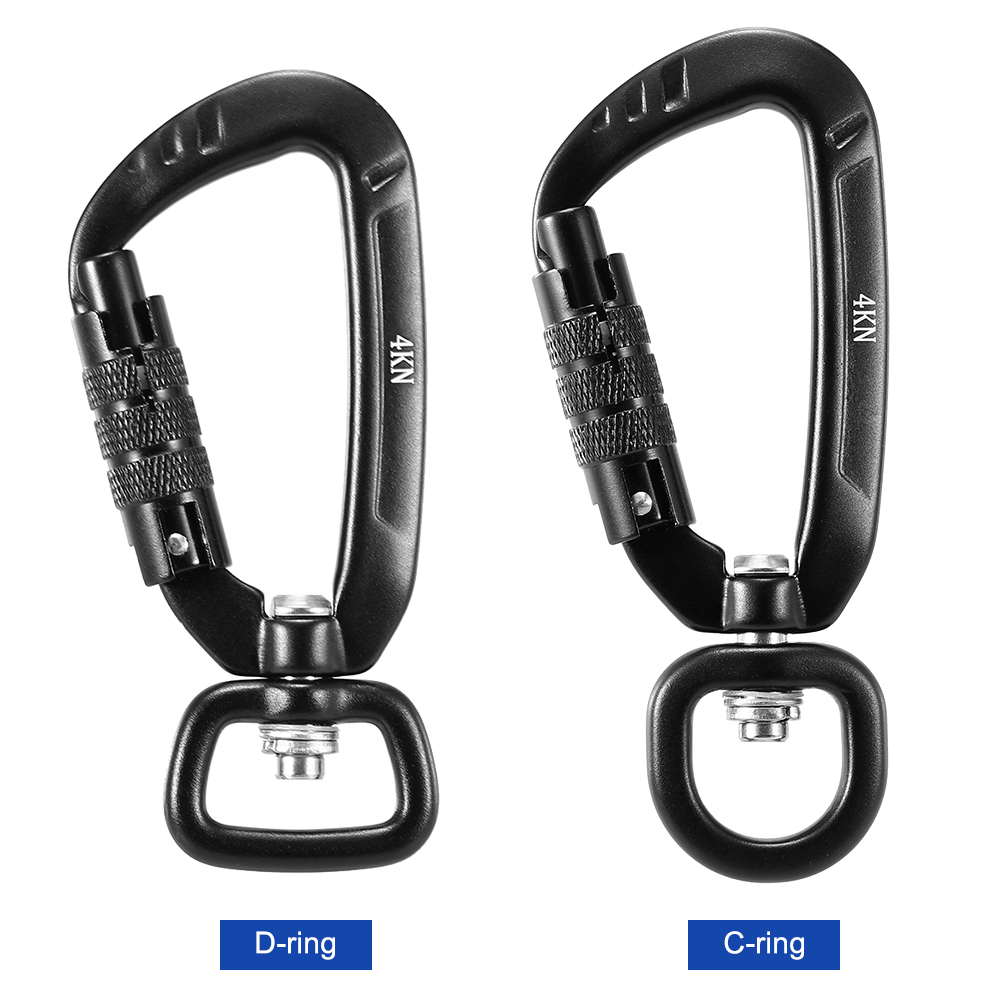 Móc khóa đa năng, Kẹp Carabiner xoay 360 độ