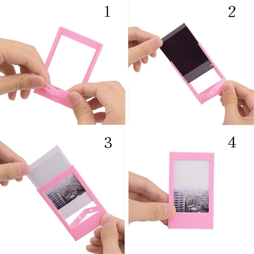 2x5 Colors 3 "plastic Table Top Photo Frame for Fujifilm Instax Mini 9 8 8+ 7s 70