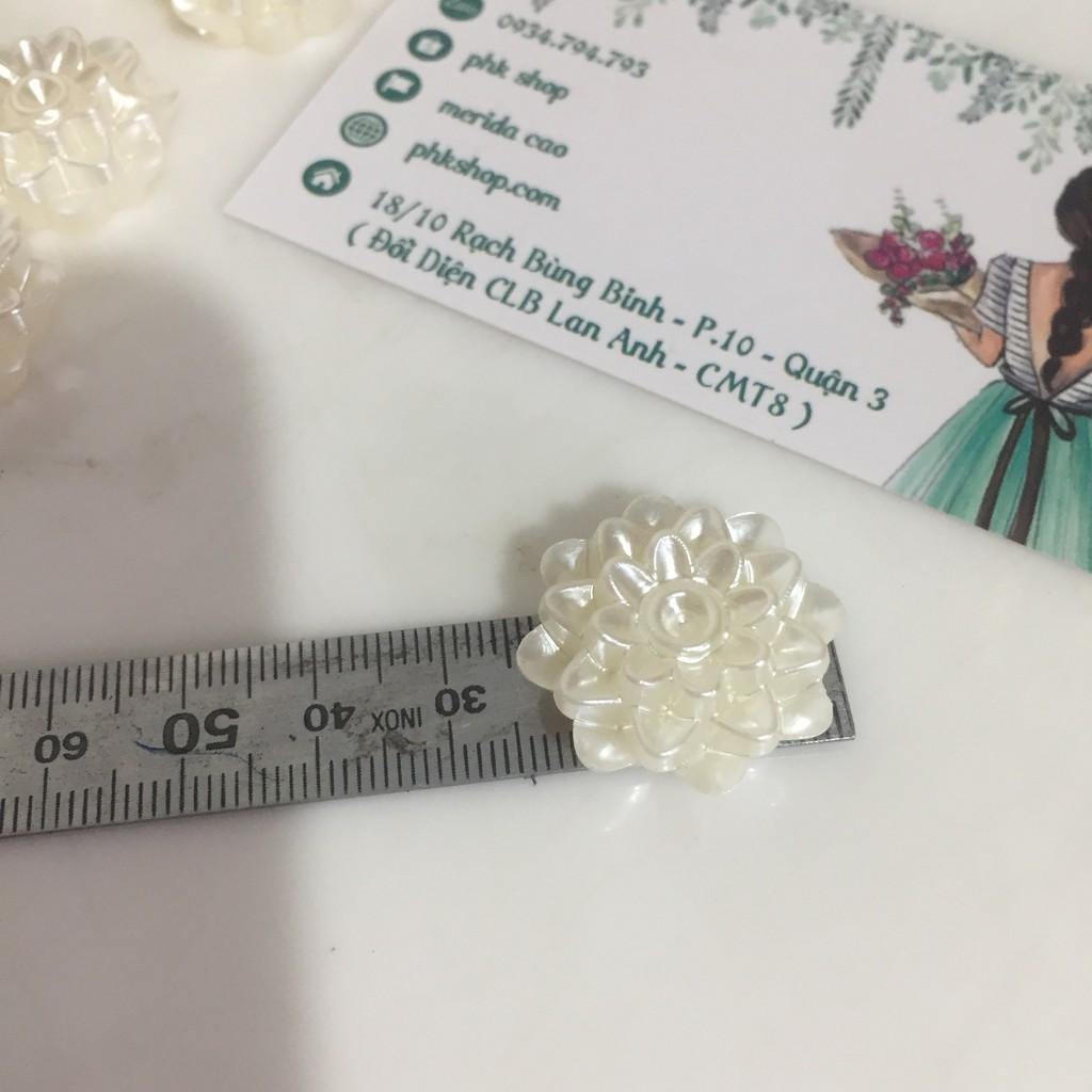 10 nhụy hoa trai trắng 2.5cm
