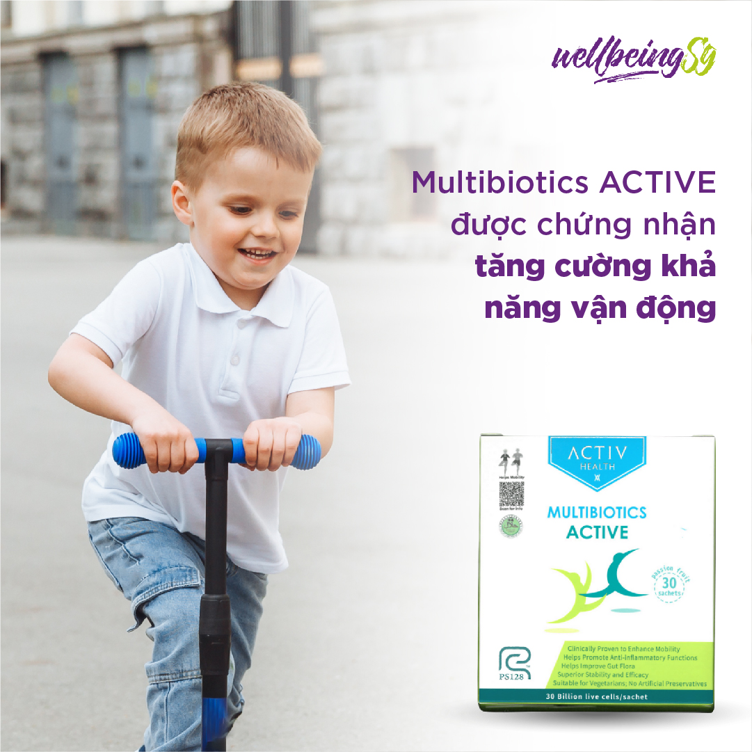Thức Uống Dạng Bột ActivHealth Multibiotics Active Duy Trì Hệ Vi Khuẩn Đường Ruột, Hỗ Trợ Giải Tỏa Căng Thẳng, Bổ Sung Năng Lượng Cho Cơ Thể