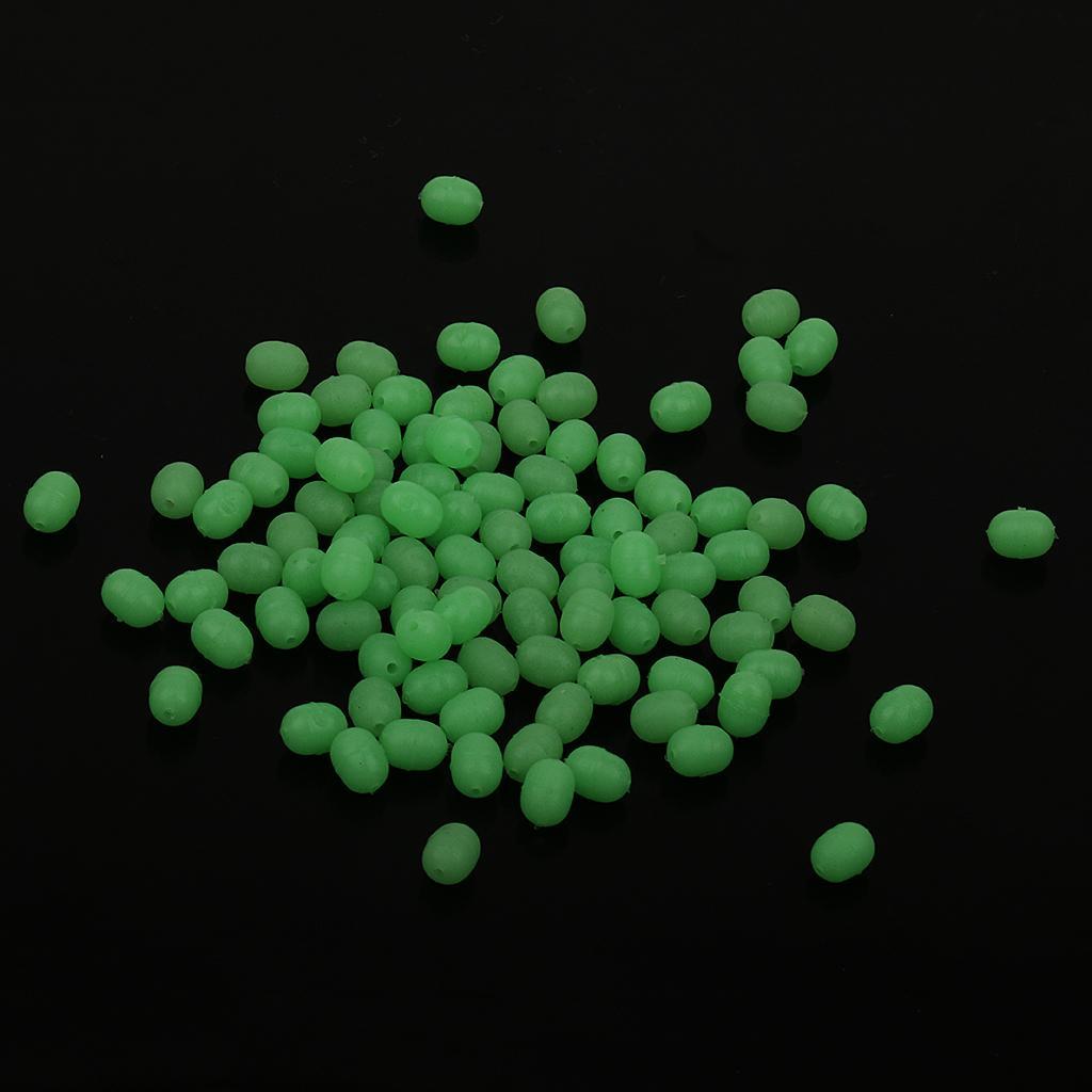 3-8pack 100 pcs 3.7x5.2mm Luminous Fishing Bead Fishing Tackle Fishing Equipment