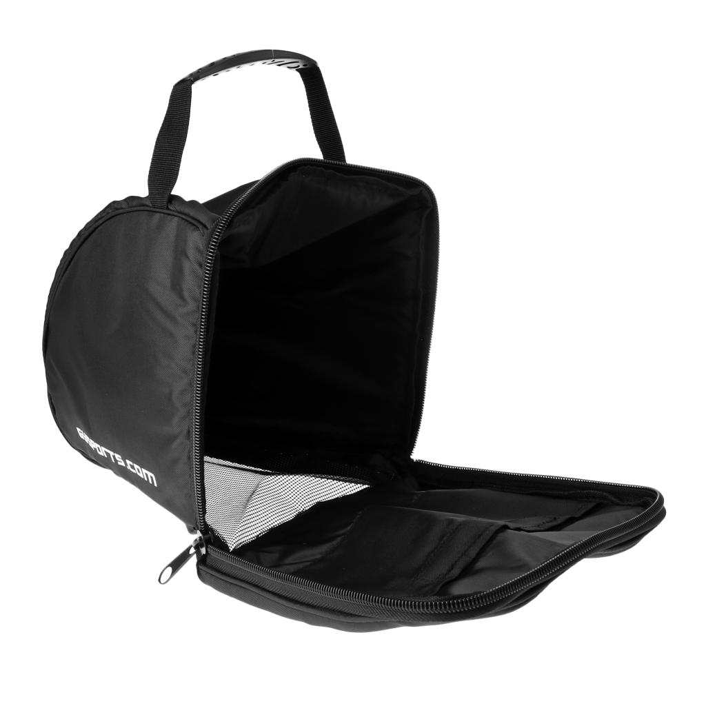 Ice Hockey Player and Goalie Helmet Bag Heavy Duty Zipper Padded Equipment Storage Bag with Hand Strap