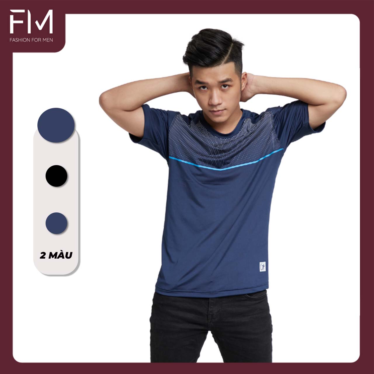 Áo thun nam cổ tròn tay ngắn, chất thun lạnh mềm mại, co giãn thoải mái – FORMEN SHOP – FMPS098