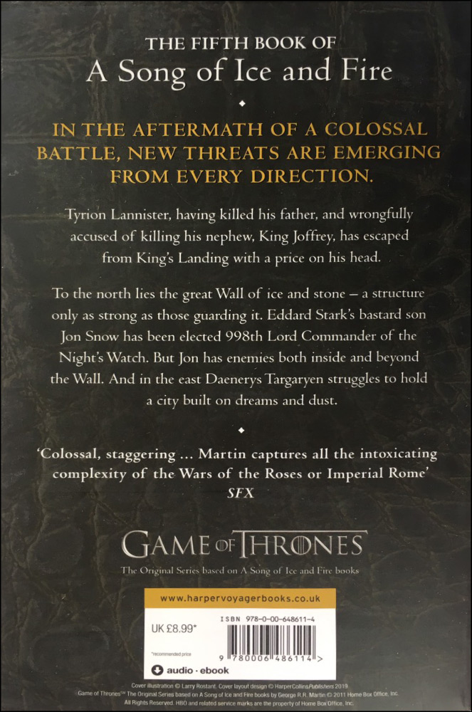 A Song of Ice and Fire - Book 5: A Dance with Dragons