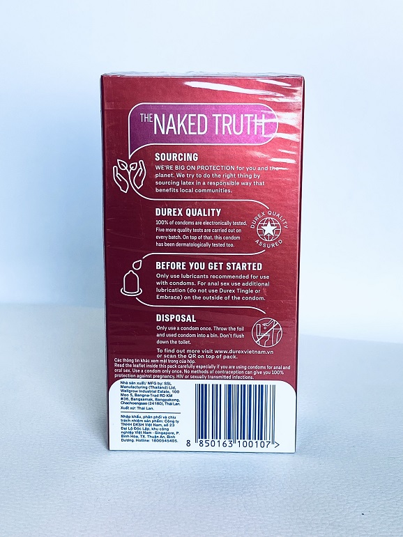 Bao Cao Su Durex Fetherlite 12s - Mỏng Trơn Ôm Khít - Nhiều Gel - Hàng Chính Hãng - Che Tên Sản Phẩm