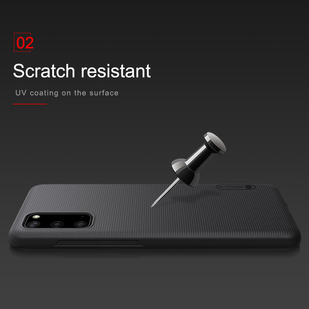 Ốp Lưng Sần chống sốc cho Samsung Galaxy S20 / Galaxy S20 5G hiệu Nillkin Super Frosted Shield - hàng nhập khẩu