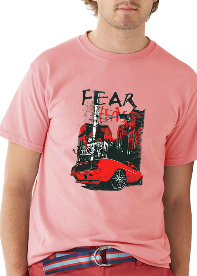 Áo Thun Nam Hạnh Phúc Cổ Trần Tay Ngắn Fear