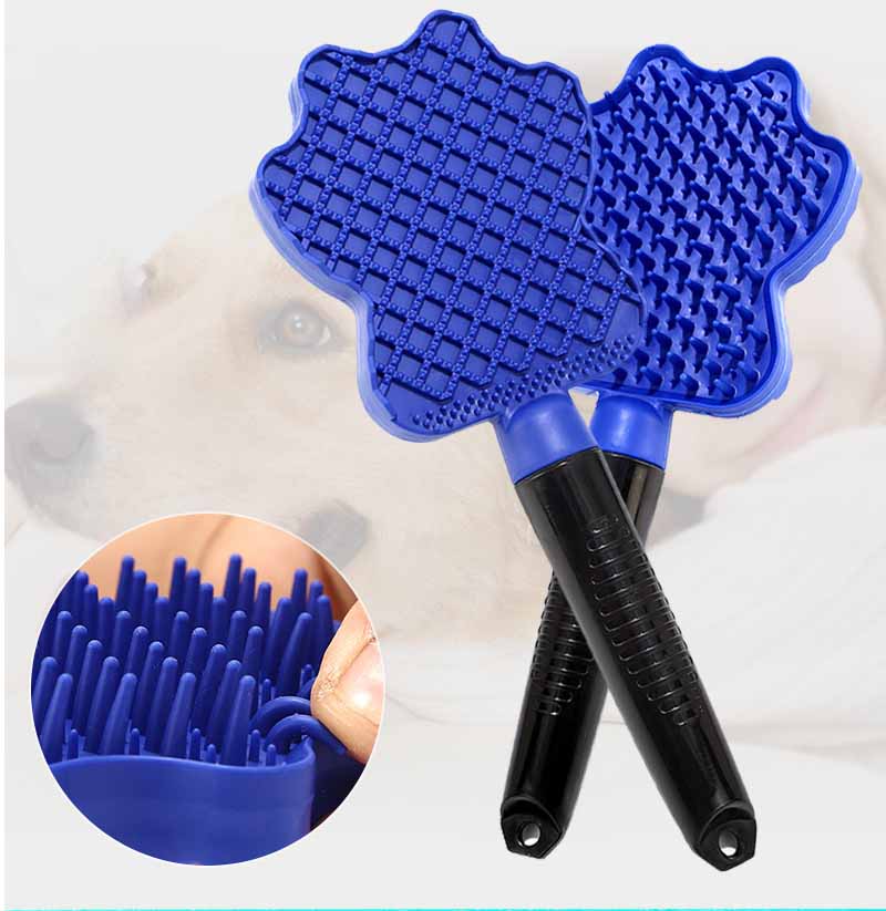 Lược chải lông thú cưng cao su mềm cực tốt - Genyo comb 009 (  màu giao ngẫu nhiên )