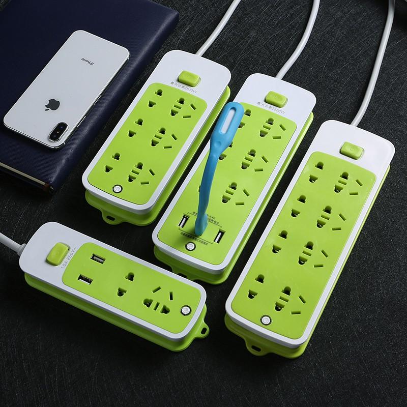 Ổ Cắm Điện Xanh Chống Giật Thế Hệ Mới Kèm 3 Cổng USB An Toàn Cho Gia Đình