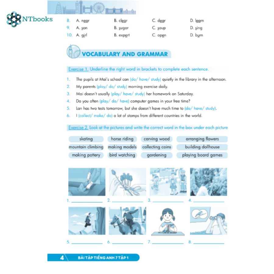 Sách Bài Tập Tiếng Anh 7 tập 2 Cơ Bản Và Chuyên Sâu