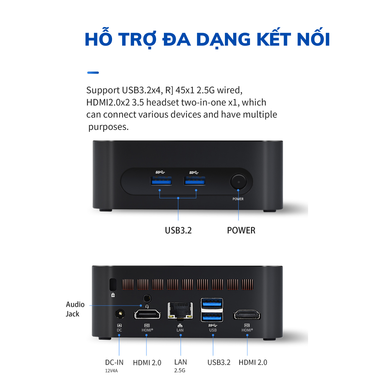 Máy tính để bàn – Máy chủ Server – Mini PC – Intel NUC N95, gen 12th 2023, up to 3.4GHz ( Hàng chính hãng