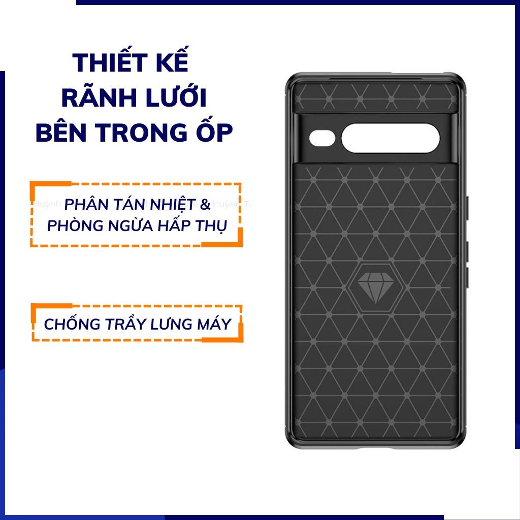 Ốp lưng pixel 7 pro dẻo phay xướt chống bám vân tay bảo vệ camera phụ kiện điện thoại huỳnh tân store