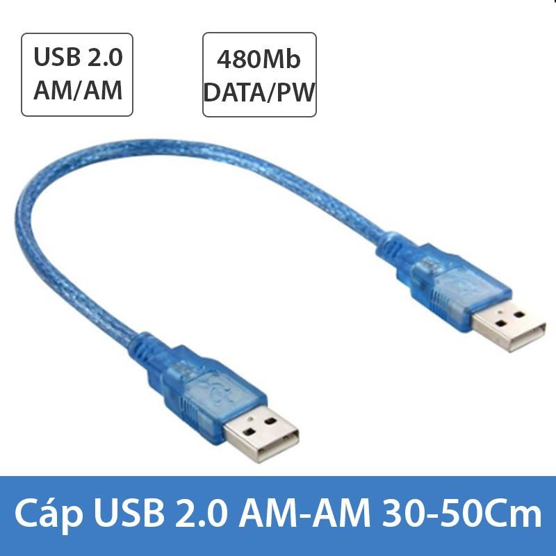 Dây nối USB 2 đầu đực 30cm/ 60cm/ 150cm cao cấp