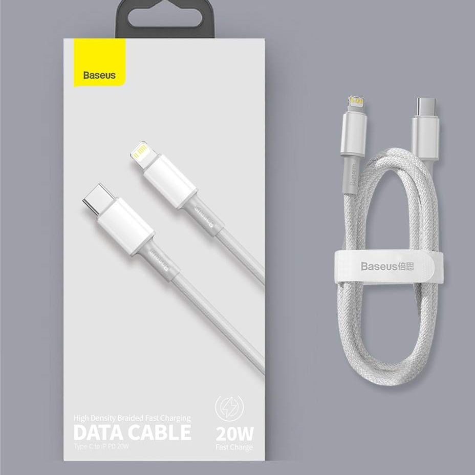 Dây cáp sạc nhanh 20w chuẩn PD type c usb c to lightning hiệu Baseus Data Cable cho iPhone / iPad trang bị chip sạc thông minh, tốc độ truyền tải dữ liệu tốc độ cao 480Mbps - Hàng nhập khẩu