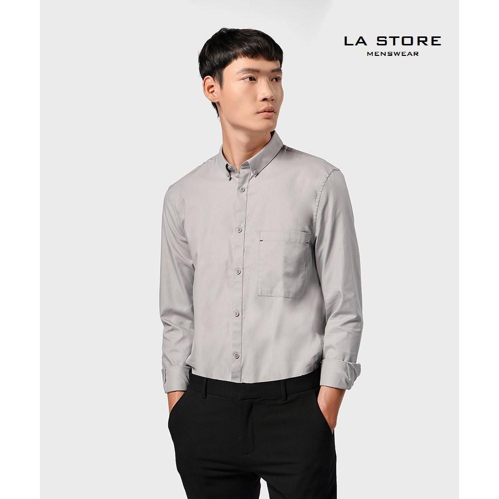 Áo Sơ mi nam công sở dài tay 1 túi form dáng hiện đại 100% cotton cao cấp - SM101216