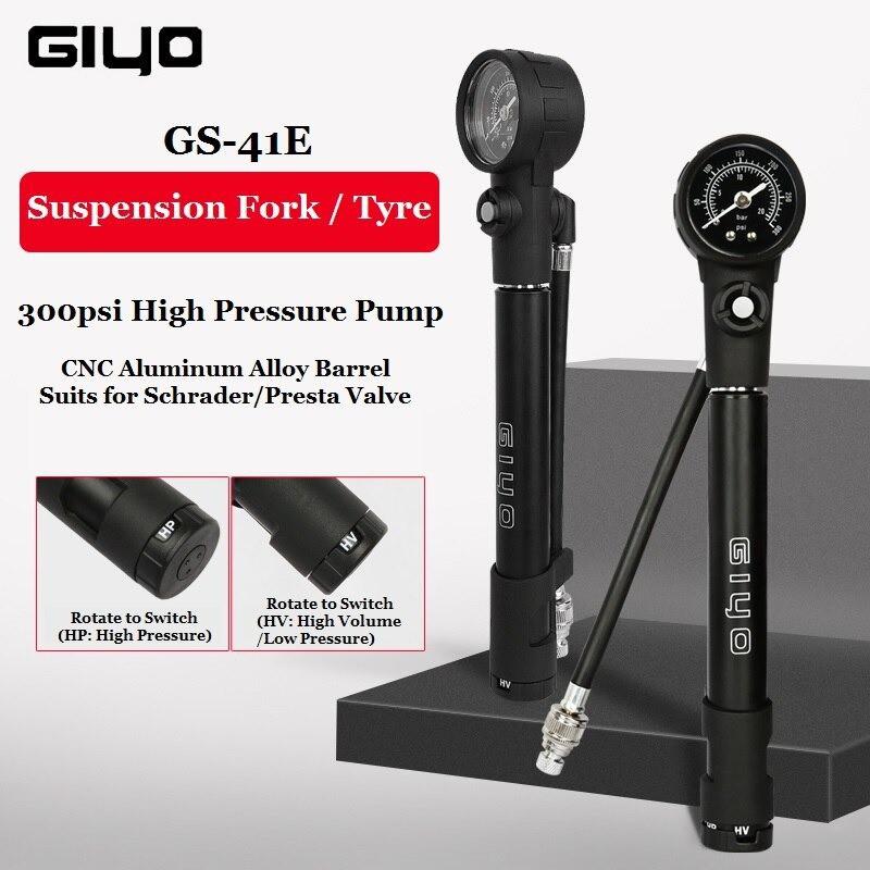 Bơm Phuộc Xe Đạp Air Giyo GS 41E 300 psi