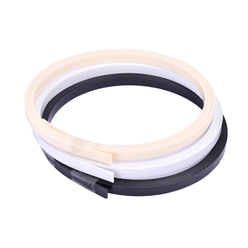 Sunnimix 3 Miếng Nhựa ABS Đàn Guitar Bass Ukulele Đàn Mandolin Ràng Buộc Purfling Que