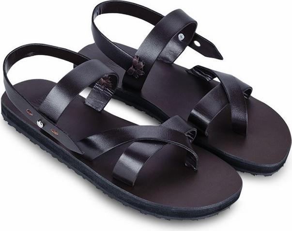 Giày Sandal Nam Da Casual - Nâu
