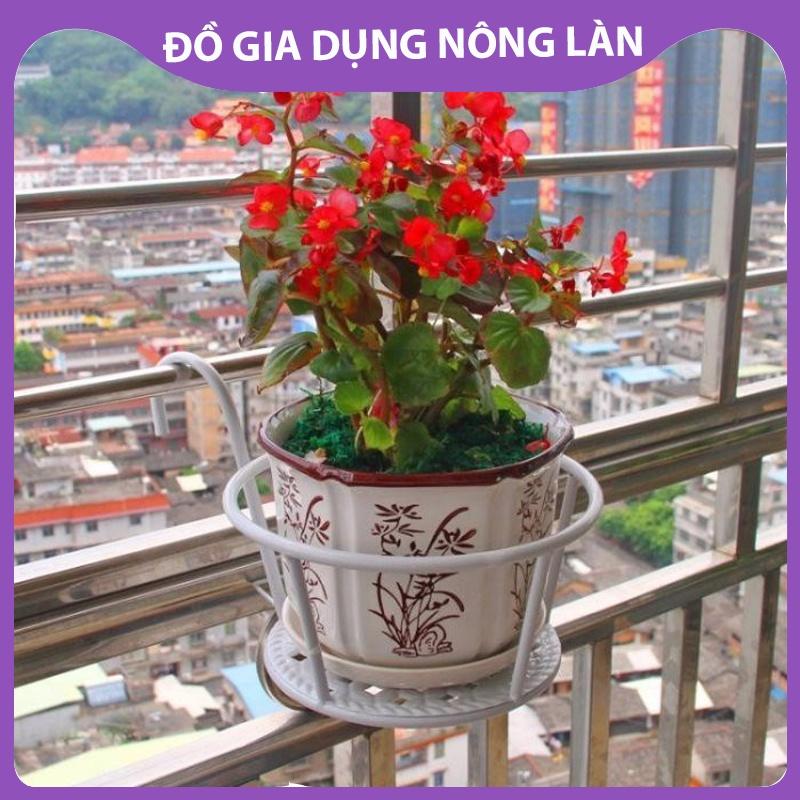 Móc sắt tròn treo chậu hoa ban công (giá đỡ tròn treo ban công) siêu đẹp NL shop