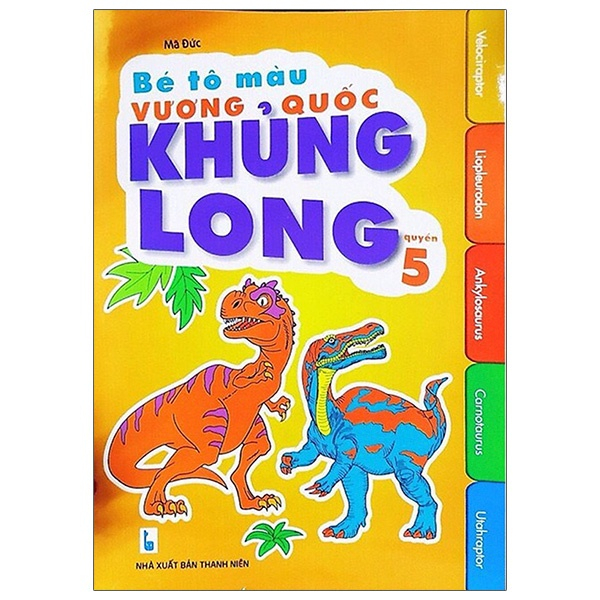 Sách - Combo 5 cuốn Bé Tô Màu Vương Quốc Khủng Long - ndbooks