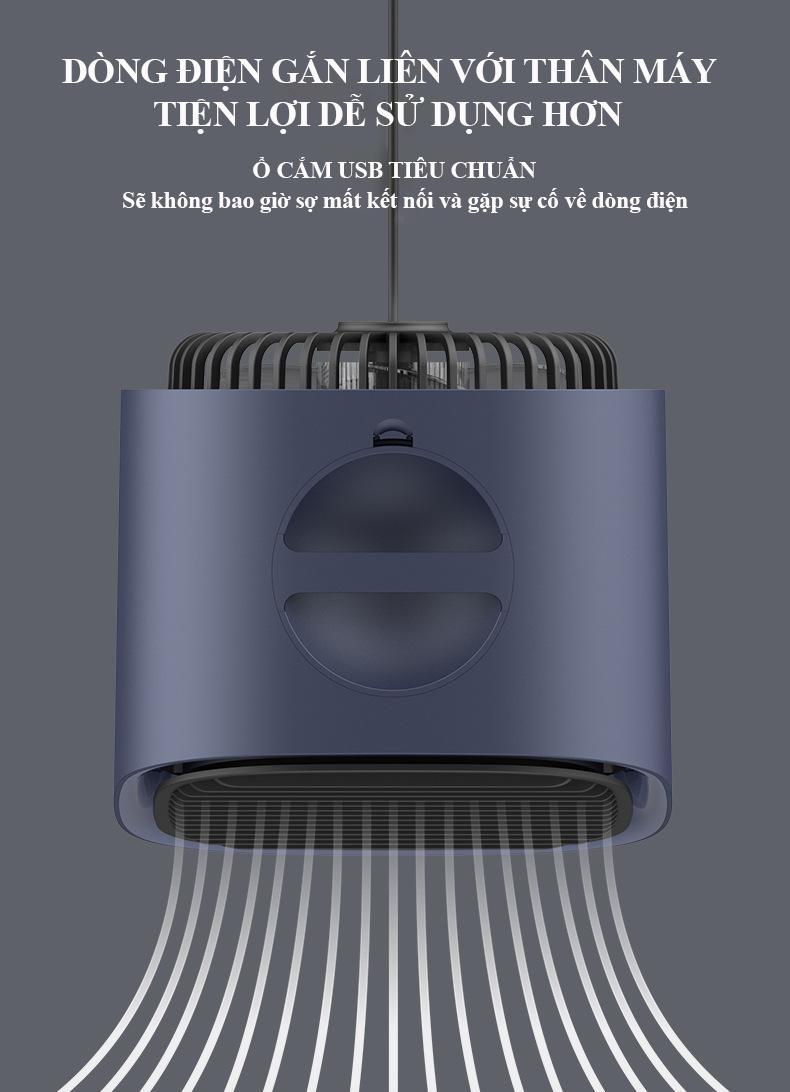 Quạt điều hòa mini để bàn TiLoKi Air Cooler M201 3 tốc độ làm mát nhanh tiết kiệm điện - Hàng Chính Hãng