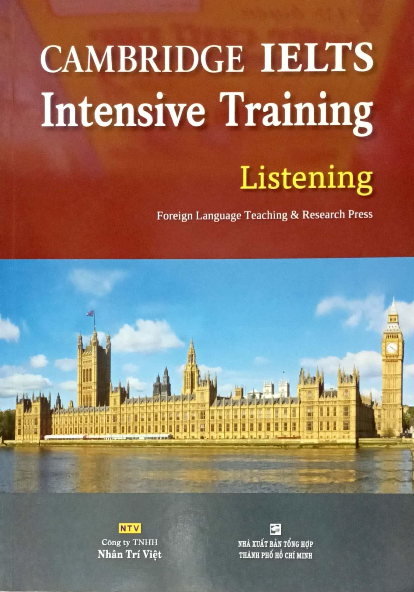 Cambridge Ielts Intensive Training Listening (Kèm file MP3)