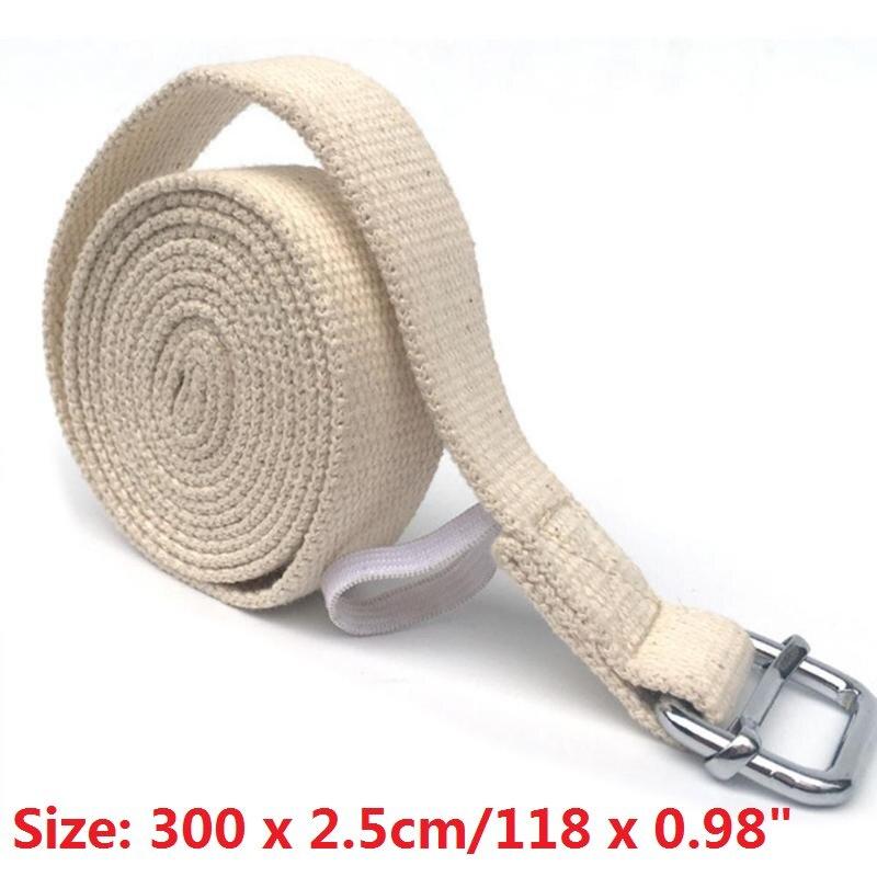 3m/9.8ft Yoga Stretch Strap D-Ring Belt Exercise Gym Rope Figure Waist Leg Resistance Fitness Band Leg Resistance Yoga Belt