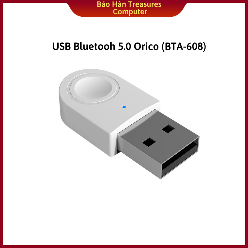 USB Bluetooth 5.0 tốc độ 5Mbps Orico BTA-608 – Hàng Phân Phối Chính Hãng