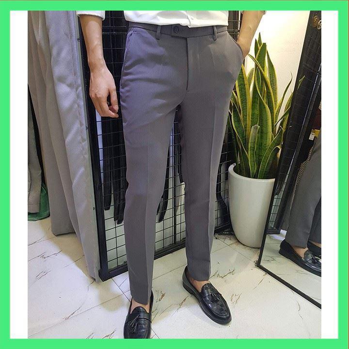 Combo 2 Quần Âu Nam Đen + Ghi Xám Loại 1 siêu đẹp dáng chuẩn