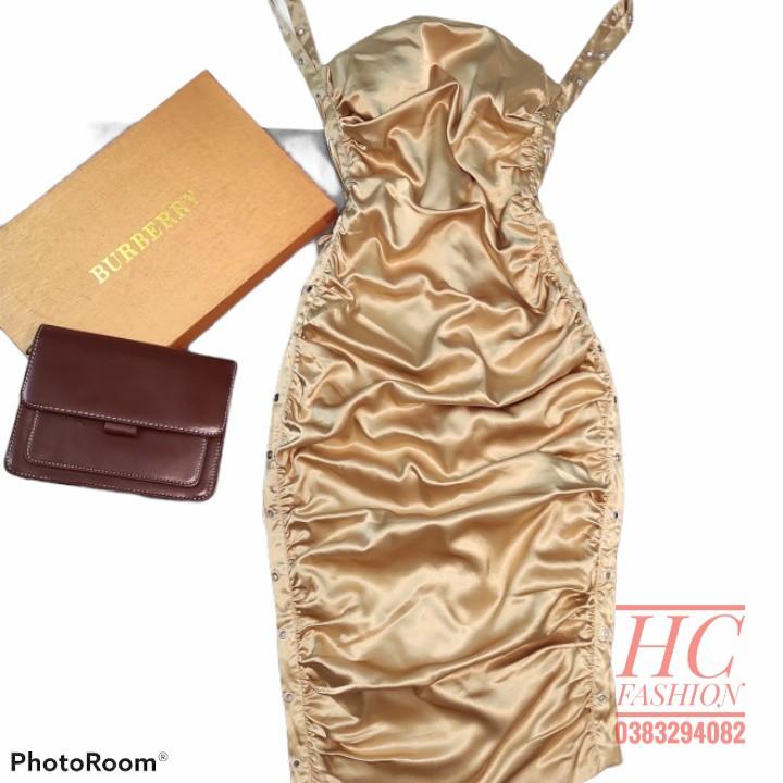 Đầm Ôm Body rút dây Phong Cách Quyến Rũ Dành Cho Nữ