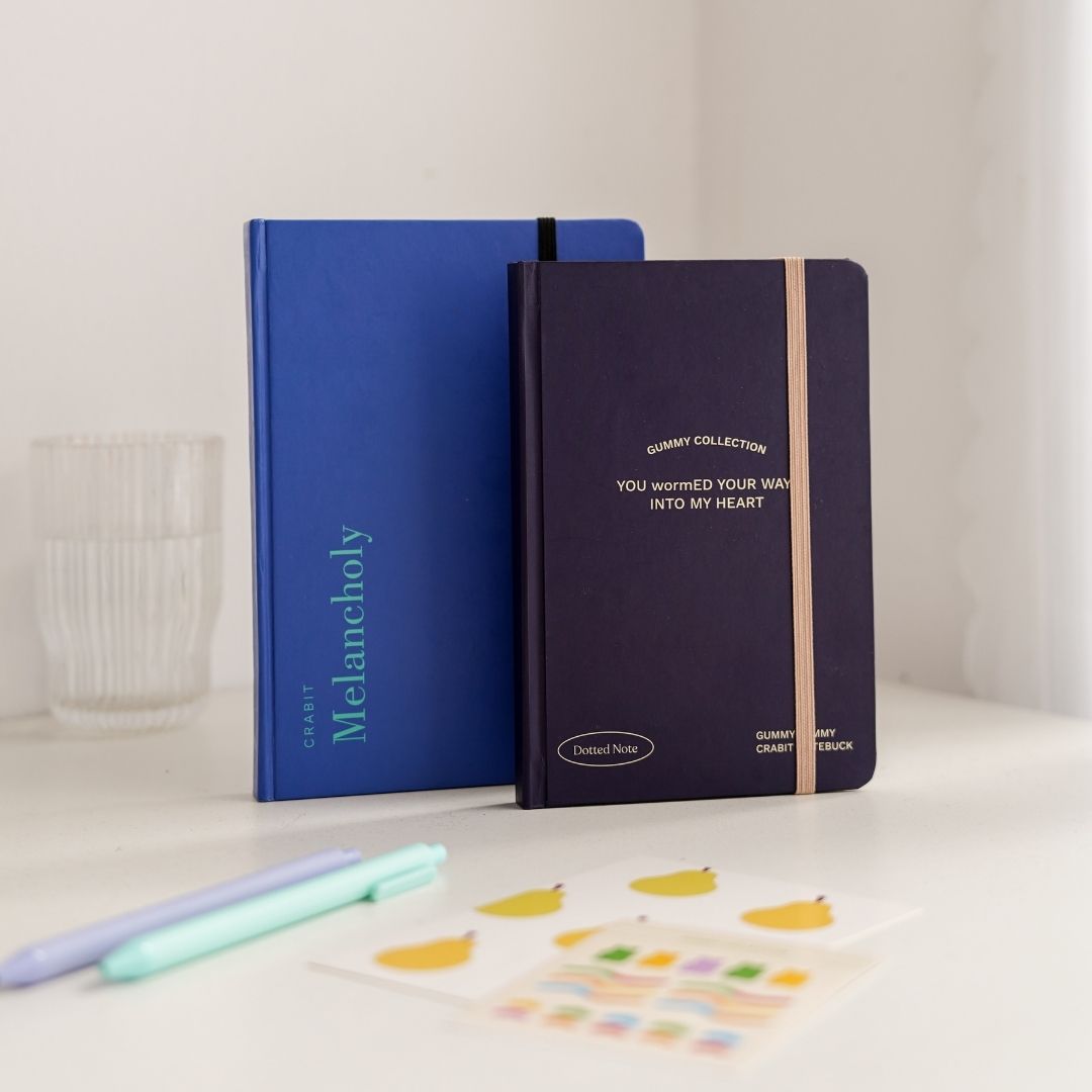 Sổ tay bỏ túi Crabit ruột dotgrid, 100gsm, 120 trang - Gummy Bear