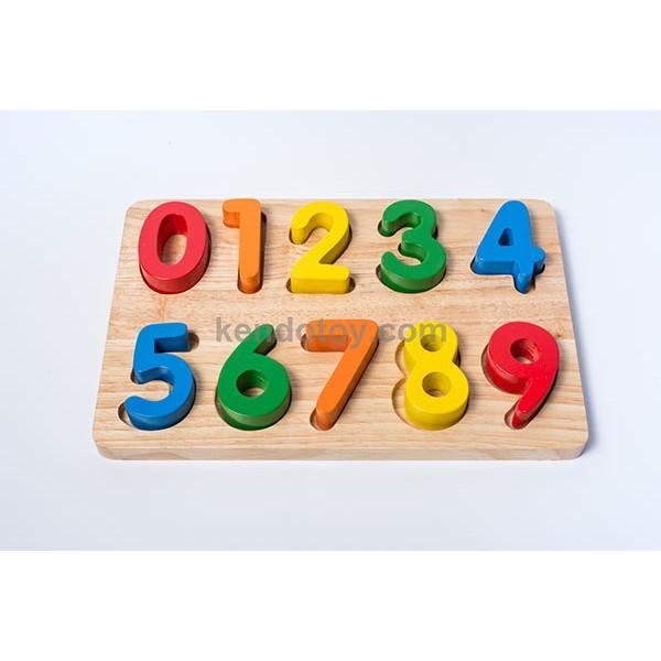 Bảng chữ số rời bằng gỗ cao cấp | đồ chơi giáo dục sớm tư duy, giáo cụ mầm non an toàn