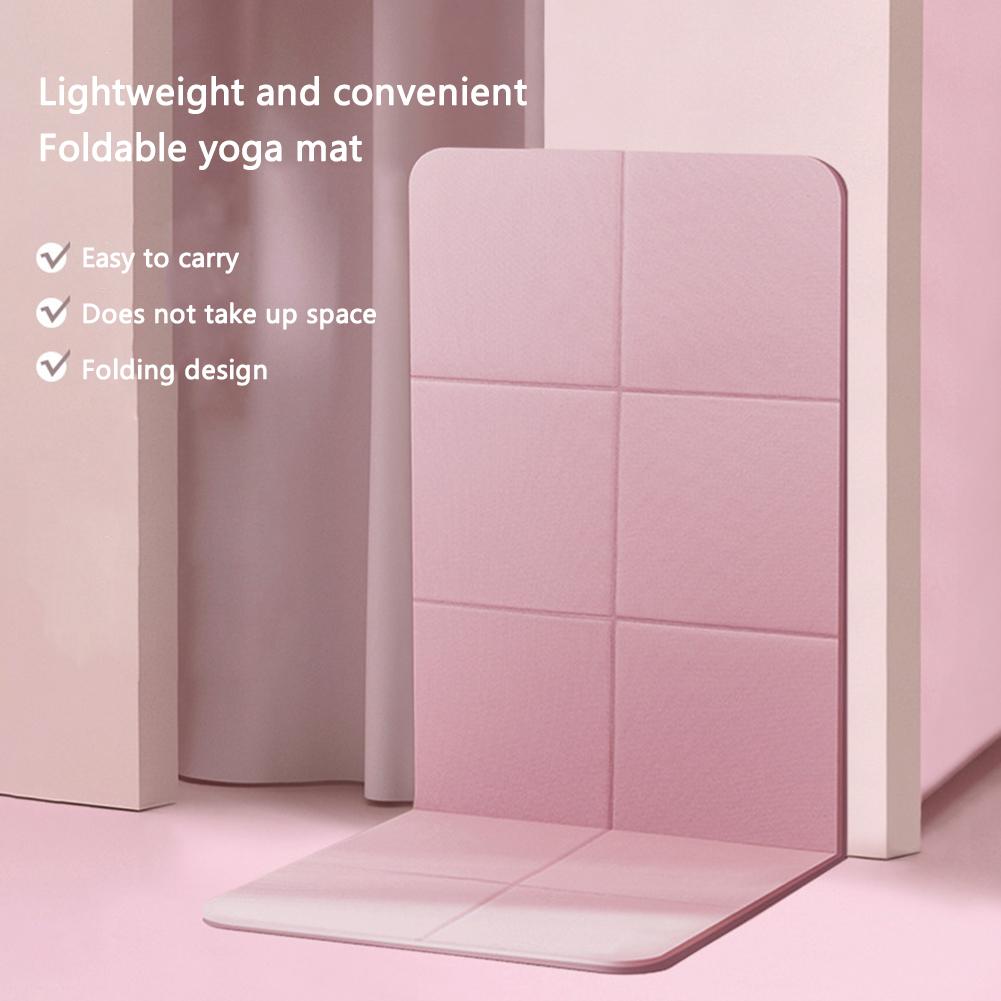 TPE Yoga Thiền Pad chống trượt chống trượt tập thể dục Yoga Mata Matable Sốc di động-dễ dàng hấp thụ dễ dàng cho văn phòng phòng tập thể dục tại nhà Color: Purple