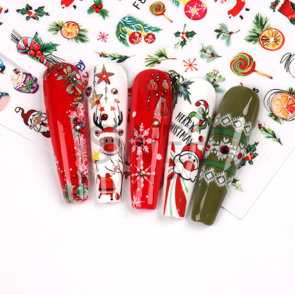 Sticker 3D | Giáng Sinh Noel 2023 | Merry Christmas | Hình Dán Móng