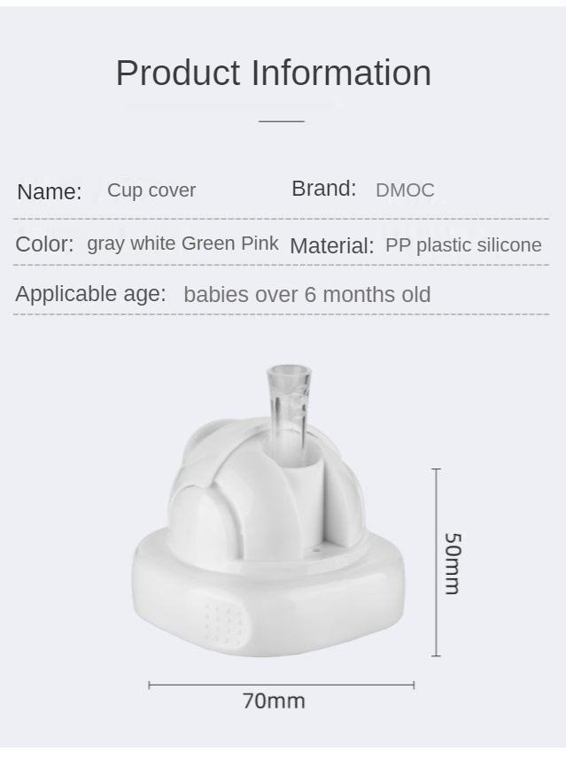 Hegen Sữa Bình Sữa Cho Phụ Kiện Nắp Cốc Thay Thế Vòng Tay Ốp Ống Hút Mỏ Vịt Adapter Trẻ Học Uống