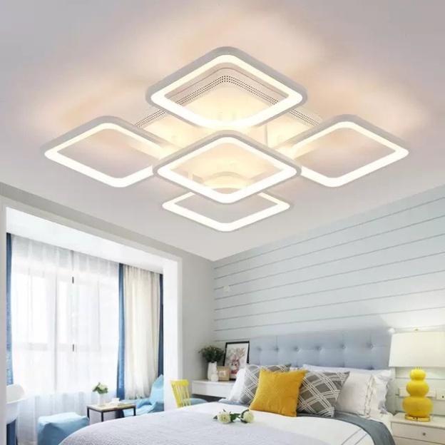 Đèn LED Mâm Ốp Trần MN 048/8, LED tô điểm Phòng Khách, Đèn trần phòng nghỉ - 3 cơ chế Sáng DT