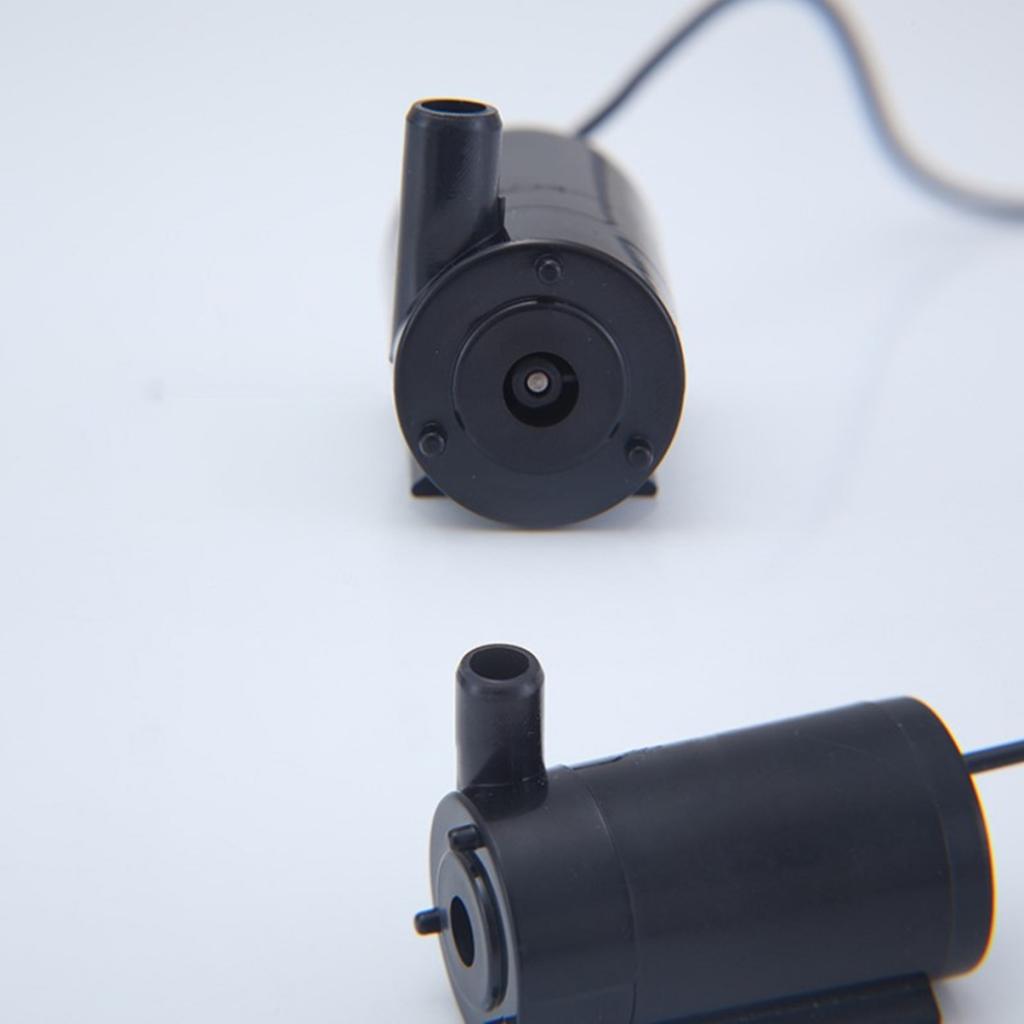 Mini DC3V-6V USB Lưu Thông Nước Bơm Chìm Với 1 M Dùng Cho Cá, lưu Thông Nước/Ngang Đen