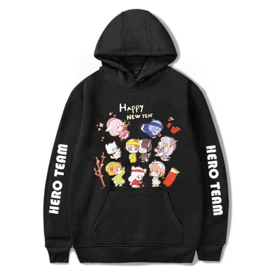 Sale 50% BST Áo HOODIE HERO TEAM - MINI WORLD - MINICRAFT kèm quà tặng bịt mặt