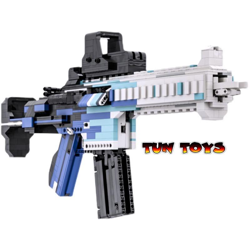 Đồ Chơi Lắp Ghép Mô Hình Súng Rifle M416C-Black ICE CSGO, PUBG +1500 Mảnh Ghép Bản Thiết Kế Chuẩn 1:1