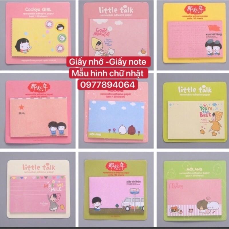 Giấy note ghi nhớ các mẫu ngộ nghĩnh